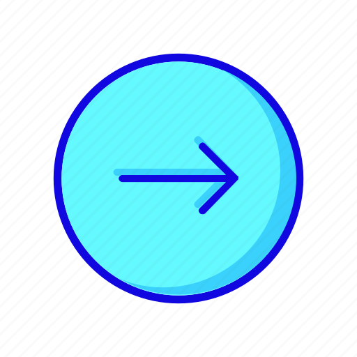 Arrow, arrows, circle, move, next, right, round icon - Download on Iconfinder