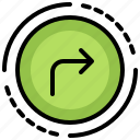turn, right, arrow, arrows, direction, user