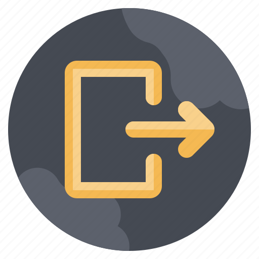 Export, logout, exit, direction, arrows icon - Download on Iconfinder