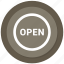 open shop, open sign 