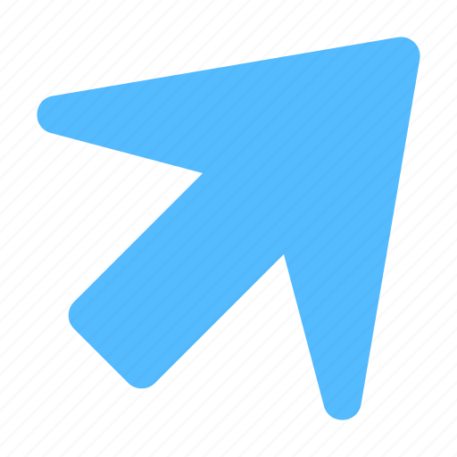 Arrow, directional arrow, indicator, navigational, up right arrow icon - Download on Iconfinder