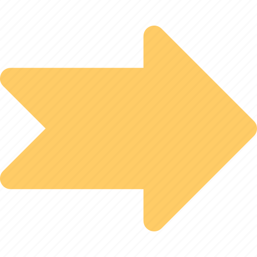 Arrow, directional arrow, navigational, right arrow, road sign icon - Download on Iconfinder