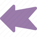arrow, directional arrow, left arrow, navigational, road sign 