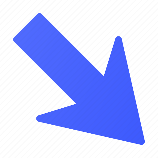 Arrow, down, right, style icon - Download on Iconfinder