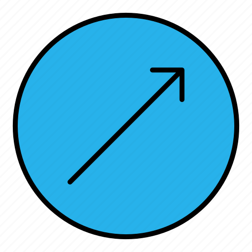 Arrow, direction, right, sign, top icon - Download on Iconfinder