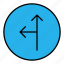 25t, arrow, direction, junction, sign 