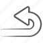 arrowhead, bend arrow, direction arrow, indication, road arrow, turn left 
