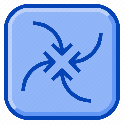 Arrow, center, direction, middle, point, spin, whirl icon - Download on Iconfinder