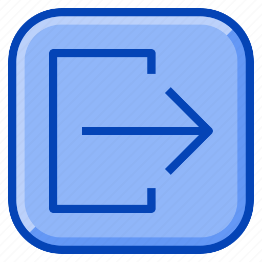 Account, arrow, exit, leave, logout, out, signout icon - Download on Iconfinder