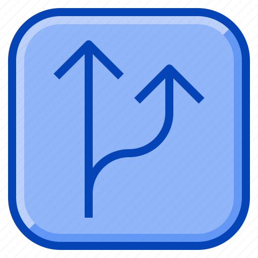 Apart, arrow, direction, right, separate, split, straight icon - Download on Iconfinder
