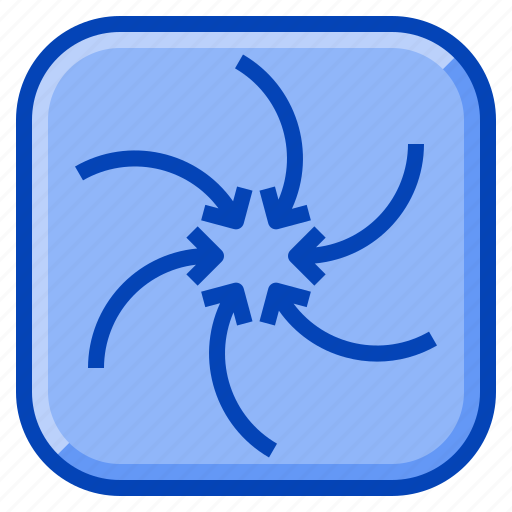 Arrow, center, direction, middle, point, whirl, whirlpool icon - Download on Iconfinder