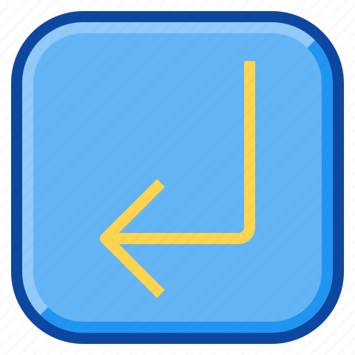 Arrow, back, enter, key, keyboard, return, send icon - Download on Iconfinder