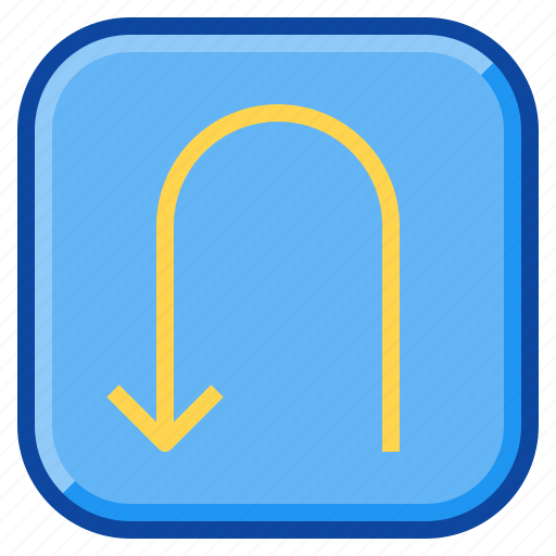 Arrow, direction, left, return, sign, turn, uturn icon - Download on Iconfinder