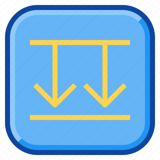 Arrow, direction, down, minimize, reduce, resize, shrink icon - Download on Iconfinder