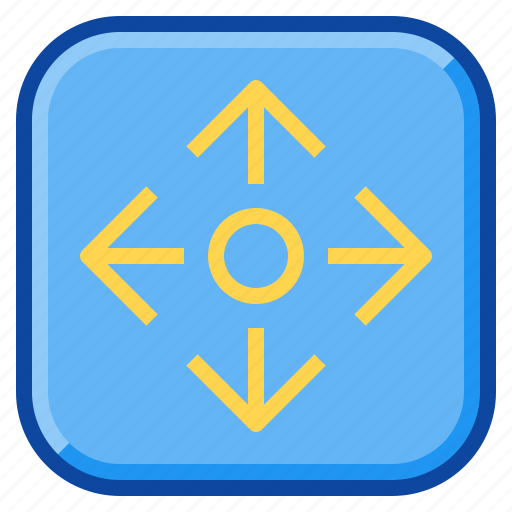 Arrow, direction, down, left, movement, right, up icon - Download on Iconfinder