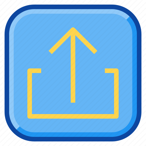 Arrow, export, file, load, share, up, upload icon - Download on Iconfinder