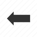 arrow, direction, left, location, map, navigation, pin