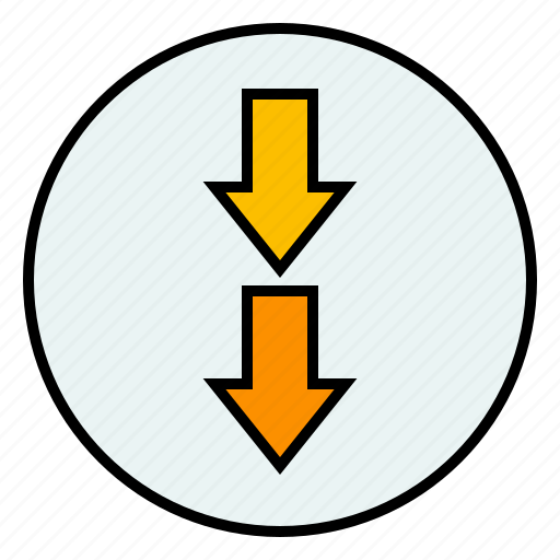 Direction, down, interface, arrows icon - Download on Iconfinder