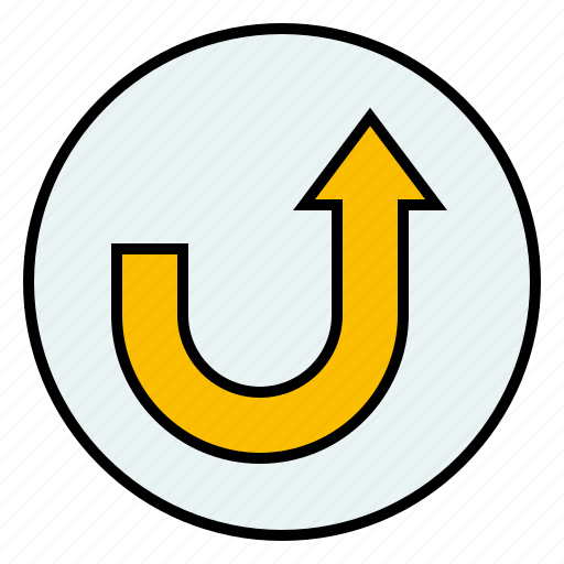 Sign, right, u, top, turn, arrow icon - Download on Iconfinder