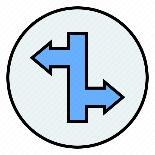 Direction, right, junction, left, and, arrows icon - Download on Iconfinder