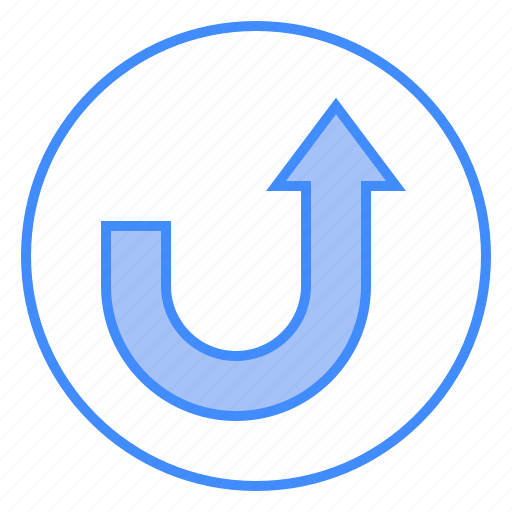 Top, sign, turn, right, u, arrow icon - Download on Iconfinder