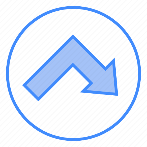 Arrow, bottom, interface, sign, right icon - Download on Iconfinder