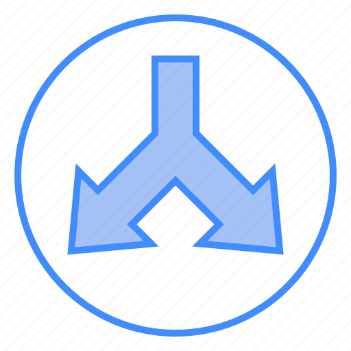 Arrows, traffic, sign, direction, two icon - Download on Iconfinder