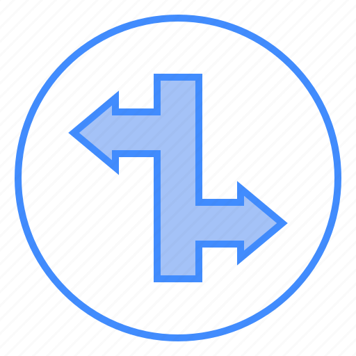 Junction, left, and, direction, right, arrows icon - Download on Iconfinder