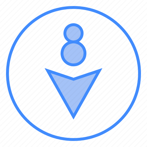 Arrow, sign, down, navigate, direction icon - Download on Iconfinder