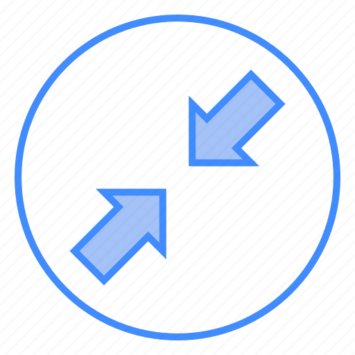 Reduce, arrow, converge, minimize, size icon - Download on Iconfinder