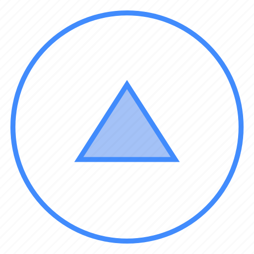 Triangle, scroll, arrow, upload, up icon - Download on Iconfinder