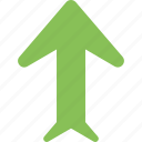 pointer, road sign, traffic arrow, up, upward arrow
