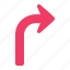arrow, indicator, directional, turn 