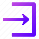 arrow, indicator, directional, enter