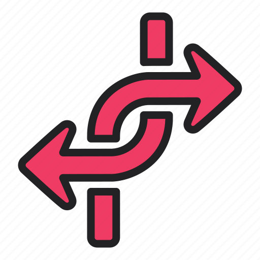 Arrow, indicator, directional, curved icon - Download on Iconfinder