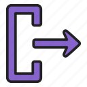 arrow, indicator, directional, exit