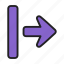 arrow, indicator, directional, open 