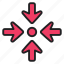 arrow, indicator, directional, target 