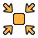 arrow, indicator, directional, target