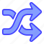 arrow, indicator, directional, shuffle 