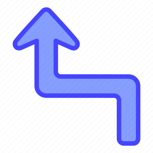 Arrow, indicator, directional, ascending icon - Download on Iconfinder