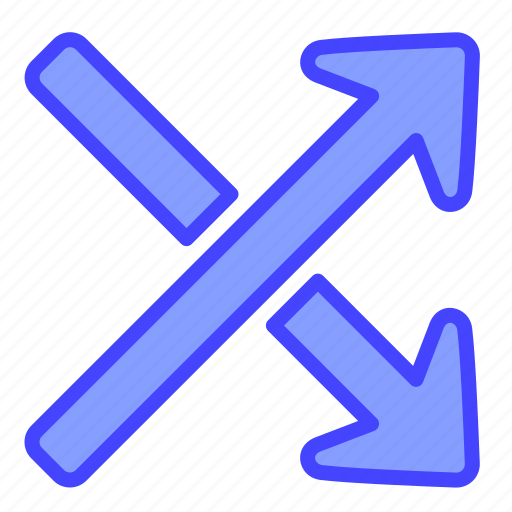 Arrow, indicator, directional, crossover icon - Download on Iconfinder