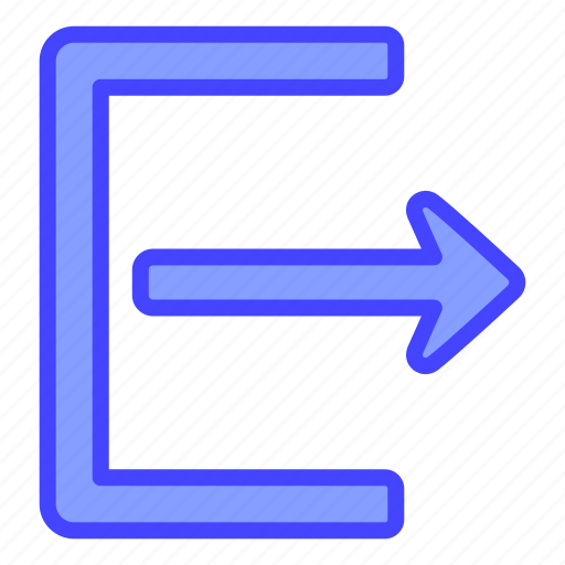Arrow, indicator, directional, exit icon - Download on Iconfinder