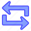 arrow, indicator, directional, loop 