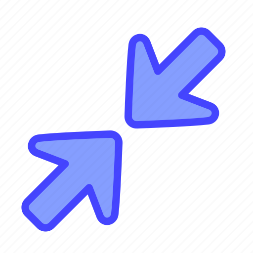 Arrow, indicator, directional, minimize icon - Download on Iconfinder