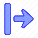 arrow, indicator, directional, open