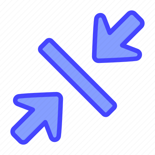 Arrow, indicator, directional, shrink icon - Download on Iconfinder
