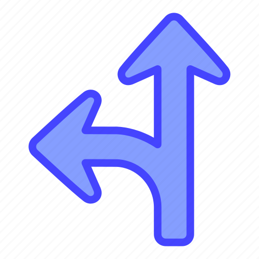 Arrow, indicator, directional, split icon - Download on Iconfinder