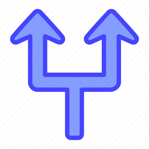 Arrow, indicator, directional, split icon - Download on Iconfinder