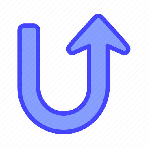 Arrow, indicator, directional, u, turn icon - Download on Iconfinder